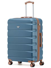 Flight Knight Blue Large Check in 25" Lightweight 8 Wheel ABS Hard Case Hold Suitcase Suitcaed Baggage 82L Capacity - Image 1 of 1
