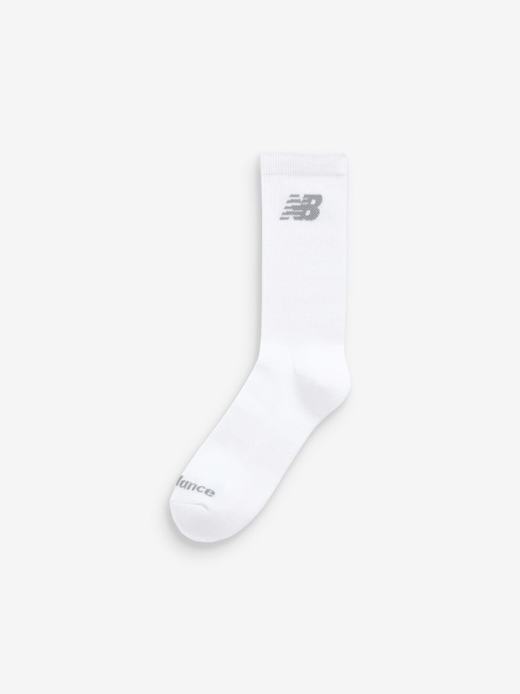 New Balance White of Crew Socks 10 Pack - Image 2 of 3
