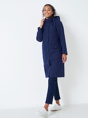 Crew Clothing Company Blue Casual Casual Coat - Image 3 of 5