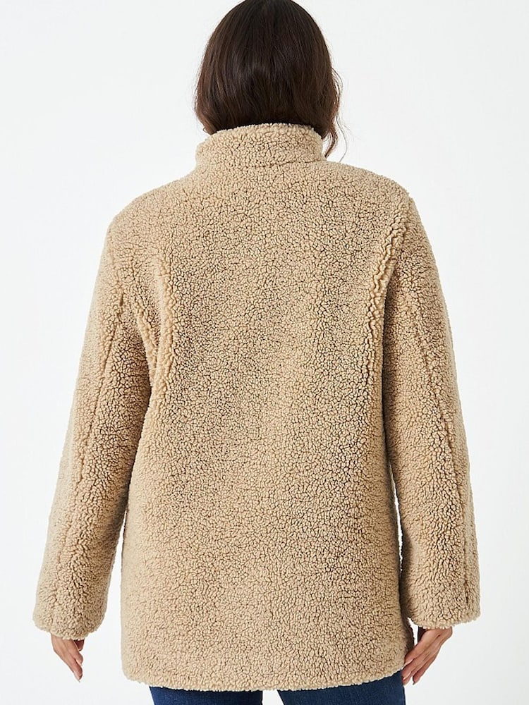 Crew Clothing Company Natural Textured  Casual Casual Coat - Image 2 of 4