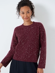 Crew Clothing Company Grey Textured Jumper - Image 1 of 6