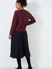 Crew Clothing Company Grey Textured Jumper - Image 3 of 6
