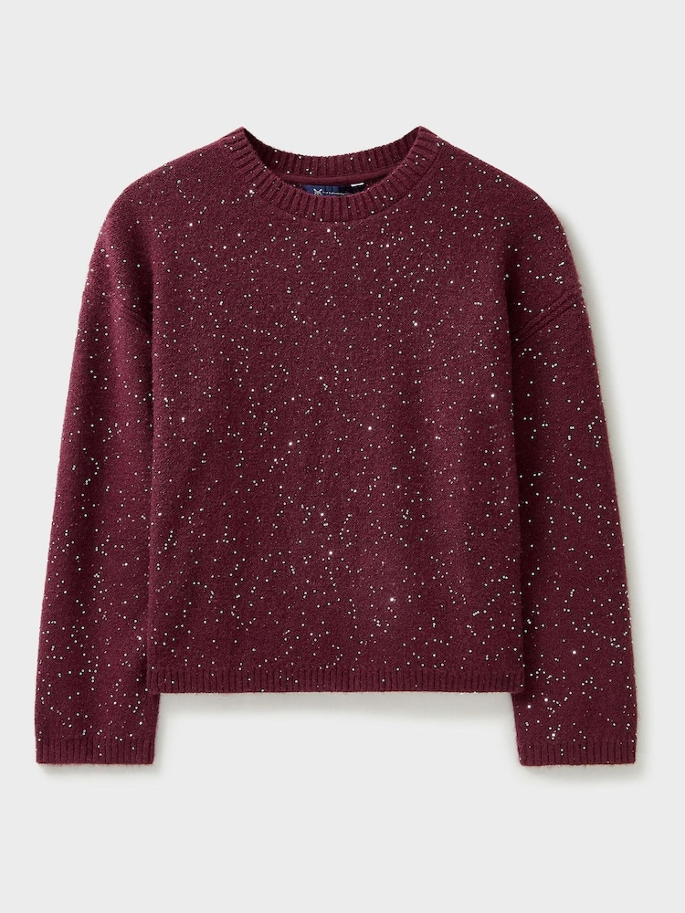 Crew Clothing Company Grey Textured Jumper - Image 6 of 6