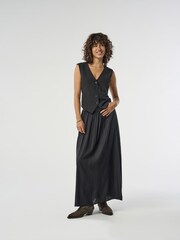 ONLY Black Jersey Midi Skirt - Image 1 of 7