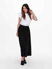 ONLY Black Jersey Midi Skirt - Image 2 of 7