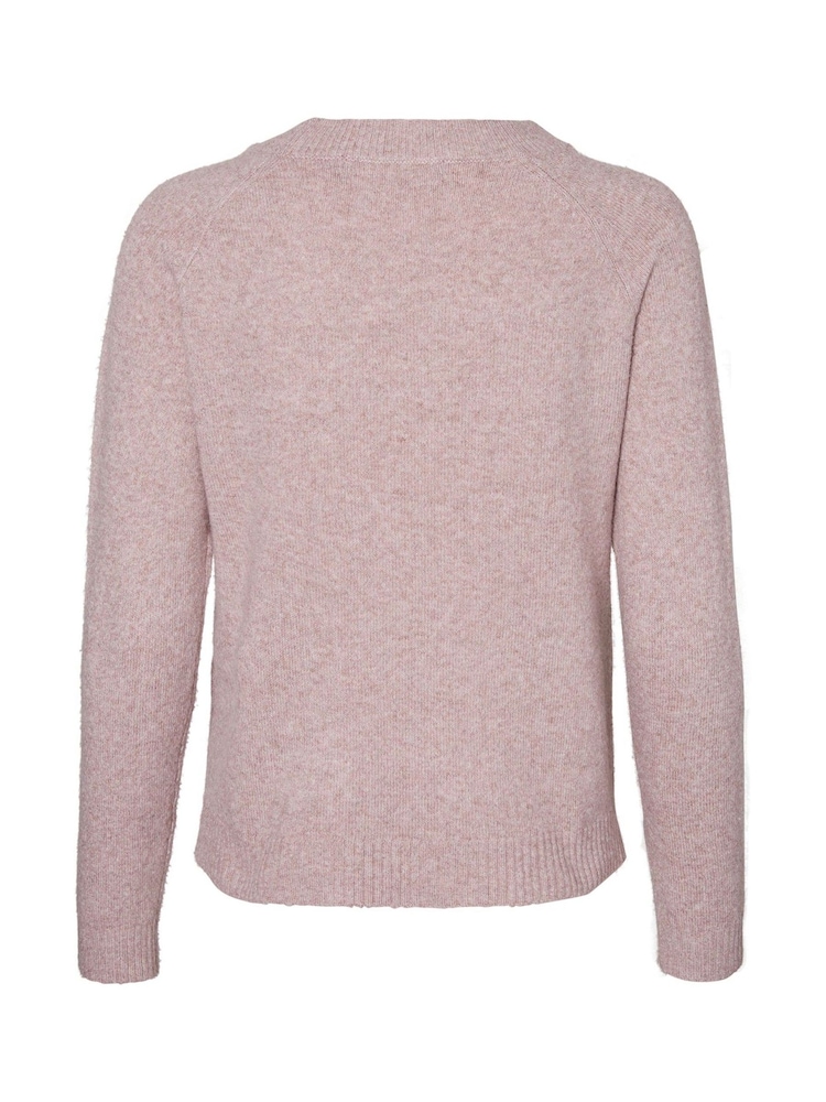 VERO MODA Pink Round Neck Soft Touch Cosy Knitted Jumper - Image 6 of 6 VERO MODA Pink Round Neck Soft Touch Cosy Knitted Jumper - Image 6 of 6