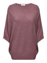 JDY Pink Knitted Batwing 100% Cotton Jumper - Image 5 of 5