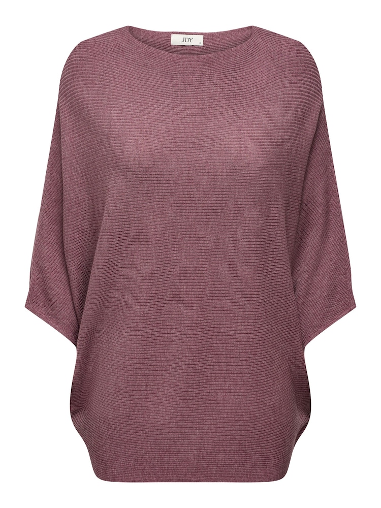 JDY Pink Knitted Batwing 100% Cotton Jumper - Image 5 of 5