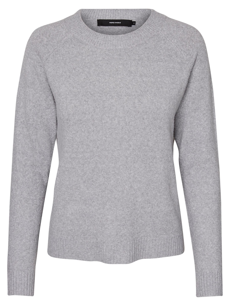 Grau - Vero Moda Strickpullover mit Rundhalsausschnitt - Bild 7 von 7 Grau - Vero Moda Strickpullover mit Rundhalsausschnitt - Bild 7 von 7