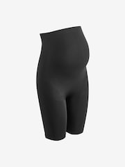 Mamalicious Black Maternity Over The Bump 100% Cotton Seamless Support Shorts - Image 6 of 6