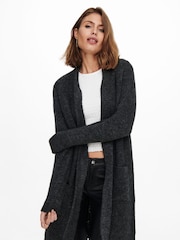 ONLY Grey Chunky Pocket Detail Long Cardigan - Image 5 of 6