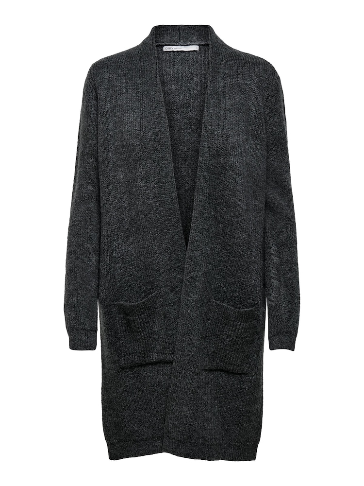 ONLY Grey Chunky Pocket Detail Long Cardigan - Image 6 of 6