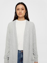 NOISY MAY Grey Cosy Longline Soft Cardigan - Image 3 of 6