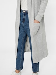 NOISY MAY Grey Cosy Longline Soft Cardigan - Image 5 of 6