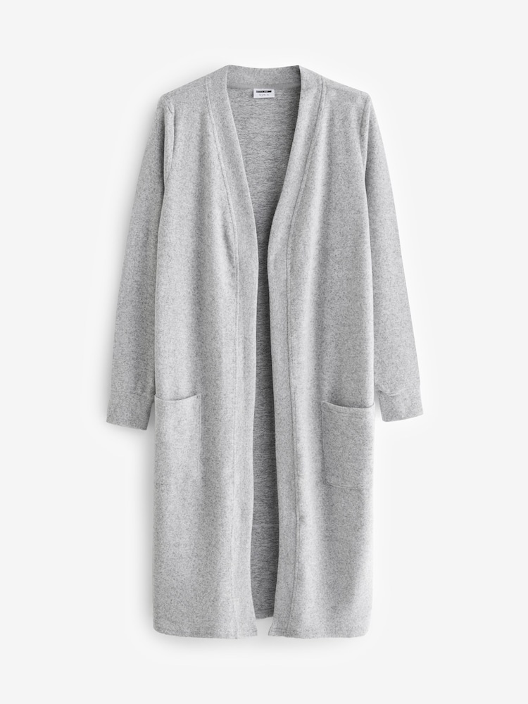 NOISY MAY Grey Cosy Longline Soft Cardigan - Image 6 of 6