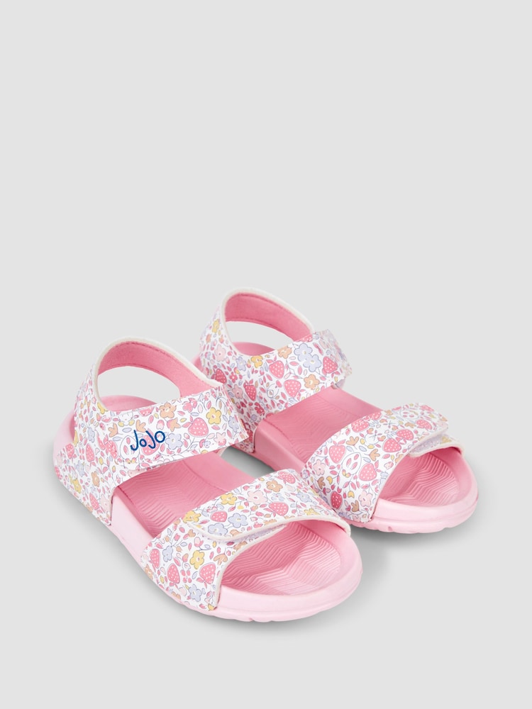 JoJo Maman Bébé Pink Summer Sandals - Image 1 of 4
