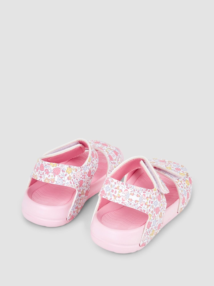 JoJo Maman Bébé Pink Summer Sandals - Image 2 of 4