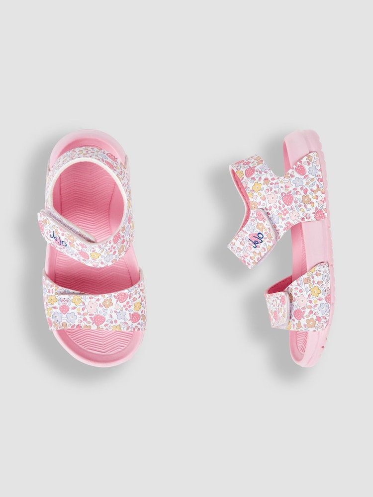 JoJo Maman Bébé Pink Summer Sandals - Image 3 of 4