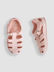 JoJo Maman Bébé Rose Pink Jelly Sandals - Image 2 of 3