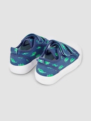 JoJo Maman Bébé Blue Dinosaur Pumps - Image 2 of 6