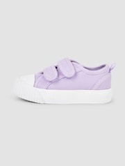 JoJo Maman Bébé Lilac Canvas Pumps - Image 4 of 6