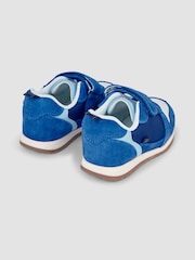 JoJo Maman Bébé Blue Riptape Trainers - Image 3 of 4
