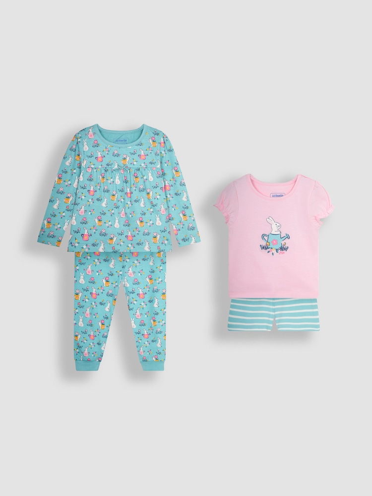 Komplet 2 pižam iz džersija z motivom zajčka Jojo Maman Bébé - Slika 2 iz 10