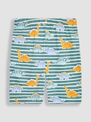 JoJo Maman Bébé Green 2-Pack Dinosaur Jersey Pyjamas - Image 6 of 9