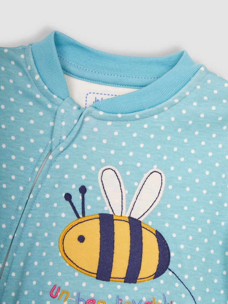 Œuf de canard Abeille - Dors-bien JoJo Maman Bébé zippé à motif appliqué - Image 5 of 6