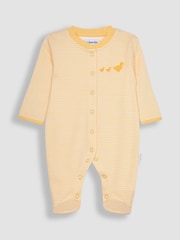 JoJo Maman Bébé Yellow Duck 2-Pack Sleepsuits - Image 4 of 5