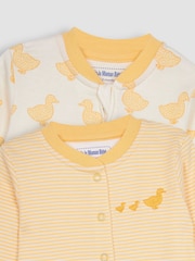 JoJo Maman Bébé Yellow Duck 2-Pack Sleepsuits - Image 5 of 5