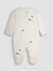 JoJo Maman Bébé Yellow Bee 2-Pack Sleepsuits - Image 5 of 8
