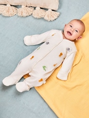 Pijamas tipo pelele de algodón bordado para bebé de Jojo Maman Bébé - Imagen 1 de 5