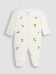 Pijamas tipo pelele de algodón bordado para bebé de Jojo Maman Bébé - Imagen 3 de 5