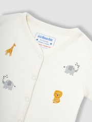 Pijamas tipo pelele de algodón bordado para bebé de Jojo Maman Bébé - Imagen 4 de 5