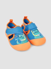 JoJo Maman Bébé Cobalt Dinosaur Beach Sandals - Image 1 of 5