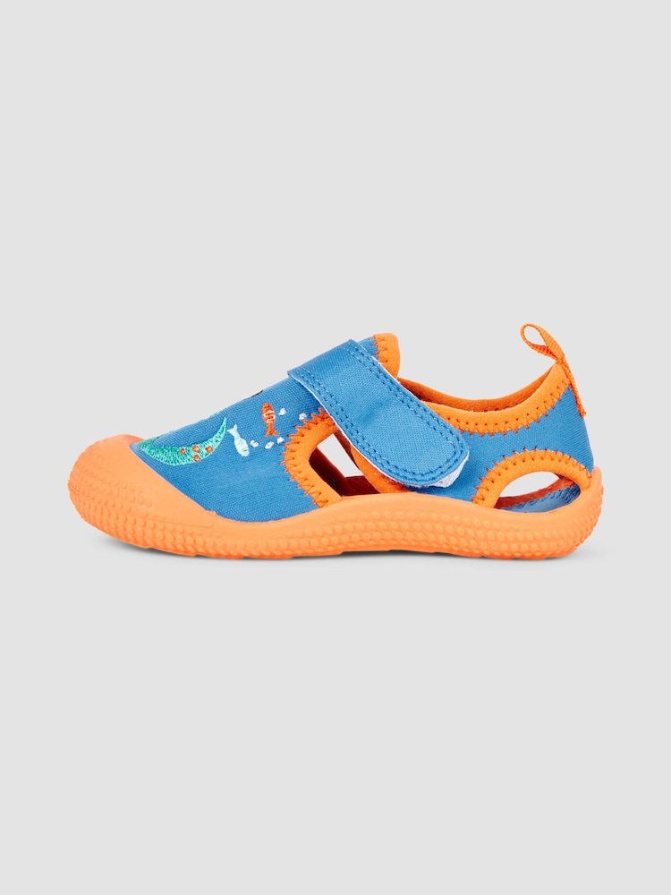 JoJo Maman Bébé Cobalt Dinosaur Beach Sandals - Image 2 of 5