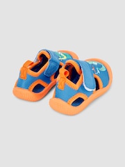 JoJo Maman Bébé Cobalt Dinosaur Beach Sandals - Image 4 of 5