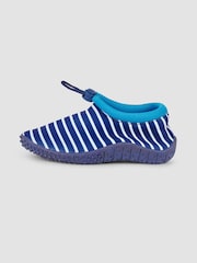 JoJo Maman Bébé Navy Blue Stripe Print Beach and Swim Shoes - Image 4 of 4