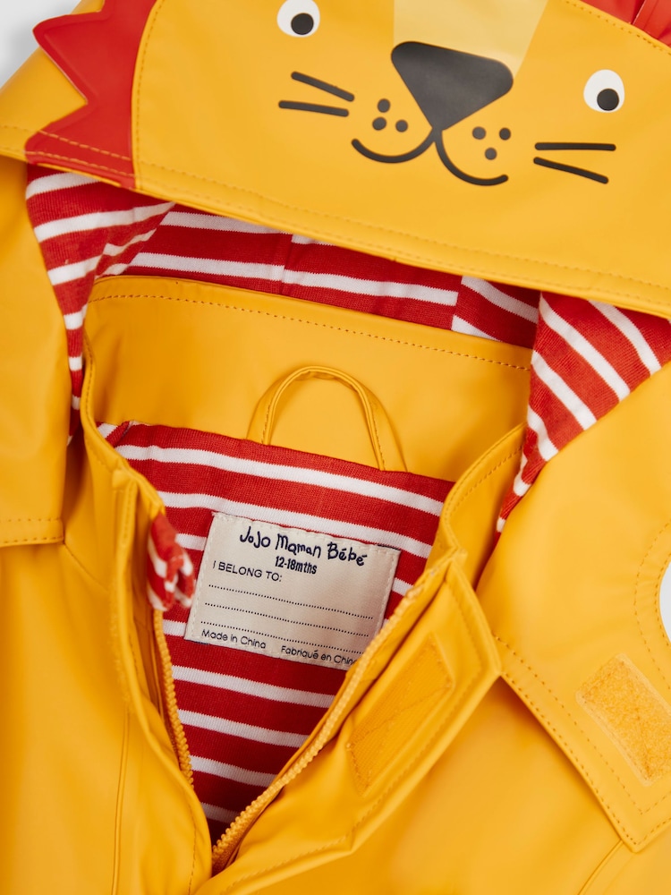 JoJo Maman Bébé Lion Waterproof Jacket - Image 3 of 3