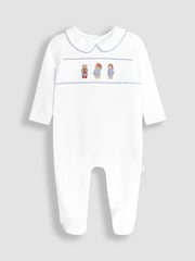 Pijama tipo pelele con fruncido y estampado de Paddington de JoJo Maman Bébé - Imagen 1 de 3
