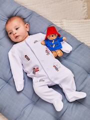 Conjunto de pijama y gorro bordados Paddington de Jojo Maman Bébé - Imagen 1 de 7