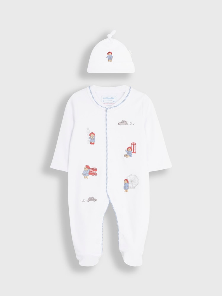 Conjunto de pijama y gorro bordados Paddington de Jojo Maman Bébé - Imagen 2 de 7 Conjunto de pijama y gorro bordados Paddington de Jojo Maman Bébé - Imagen 2 de 7