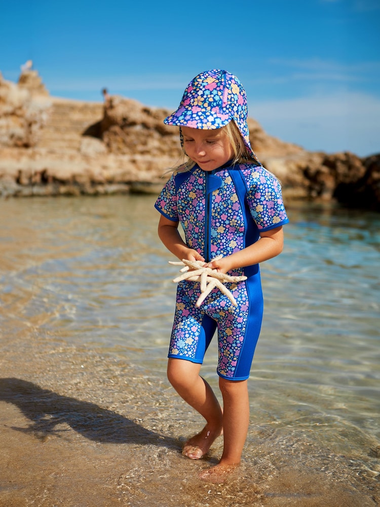Azul marino - Bañador infantil con estampado floral de JoJo Maman Bébé - Imagen 1 de 4 Azul marino - Bañador infantil con estampado floral de JoJo Maman Bébé - Imagen 1 de 4