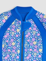Azul marino - Bañador infantil con estampado floral de JoJo Maman Bébé - Imagen 4 de 4