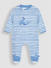 Ballena azul - JoJo Maman Bebé Pijama con apliques y cremallera - Imagen 1 de 4