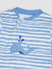 Ballena azul - JoJo Maman Bebé Pijama con apliques y cremallera - Imagen 2 de 4
