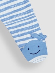 Ballena azul - JoJo Maman Bebé Pijama con apliques y cremallera - Imagen 3 de 4