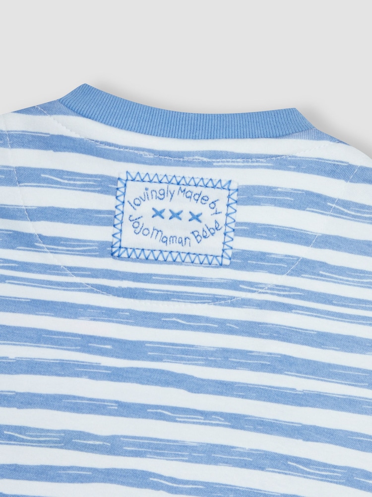 Ballena azul - JoJo Maman Bebé Pijama con apliques y cremallera - Imagen 4 de 4 Ballena azul - JoJo Maman Bebé Pijama con apliques y cremallera - Imagen 4 de 4