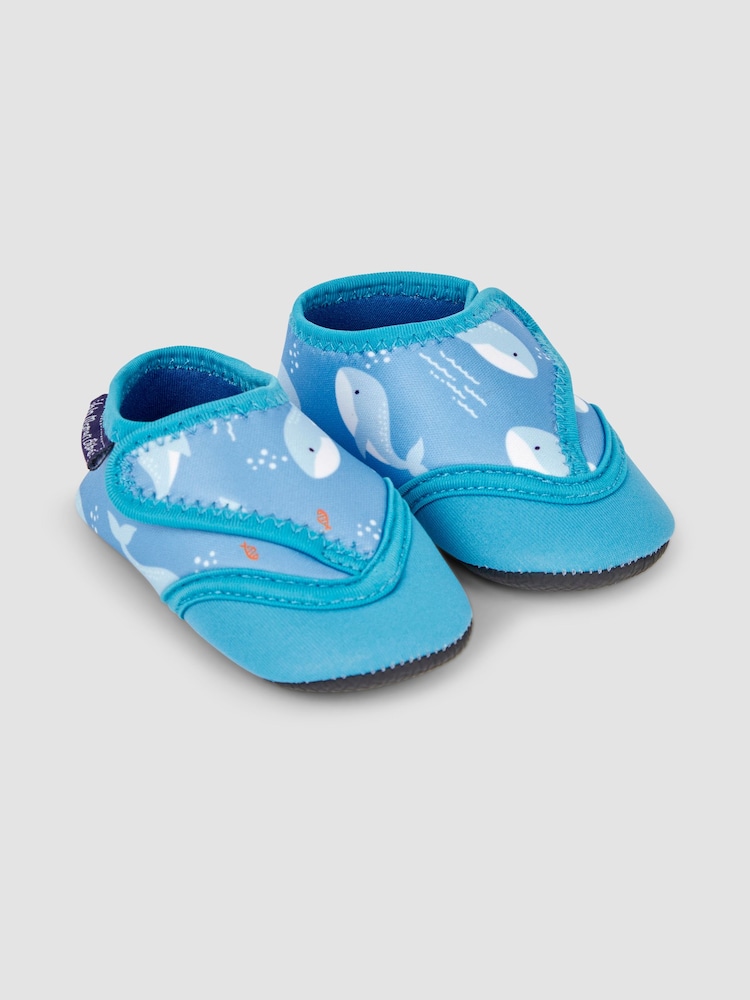 JoJo Maman Bébé Blue Baby Beach And Swim Booties - Image 1 of 4